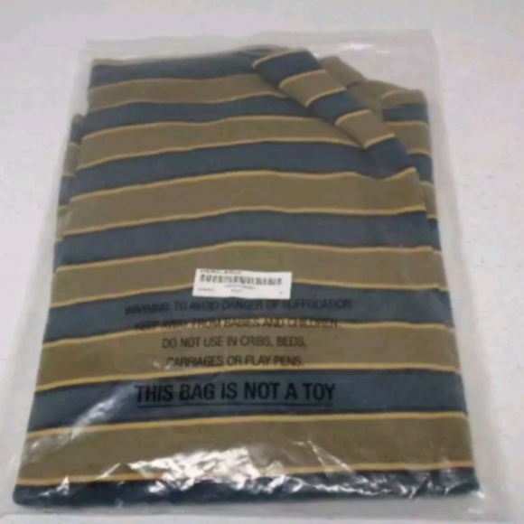 SUPREME Men's Striped Long Sleeve Polo Size M - Picture 5 of 6